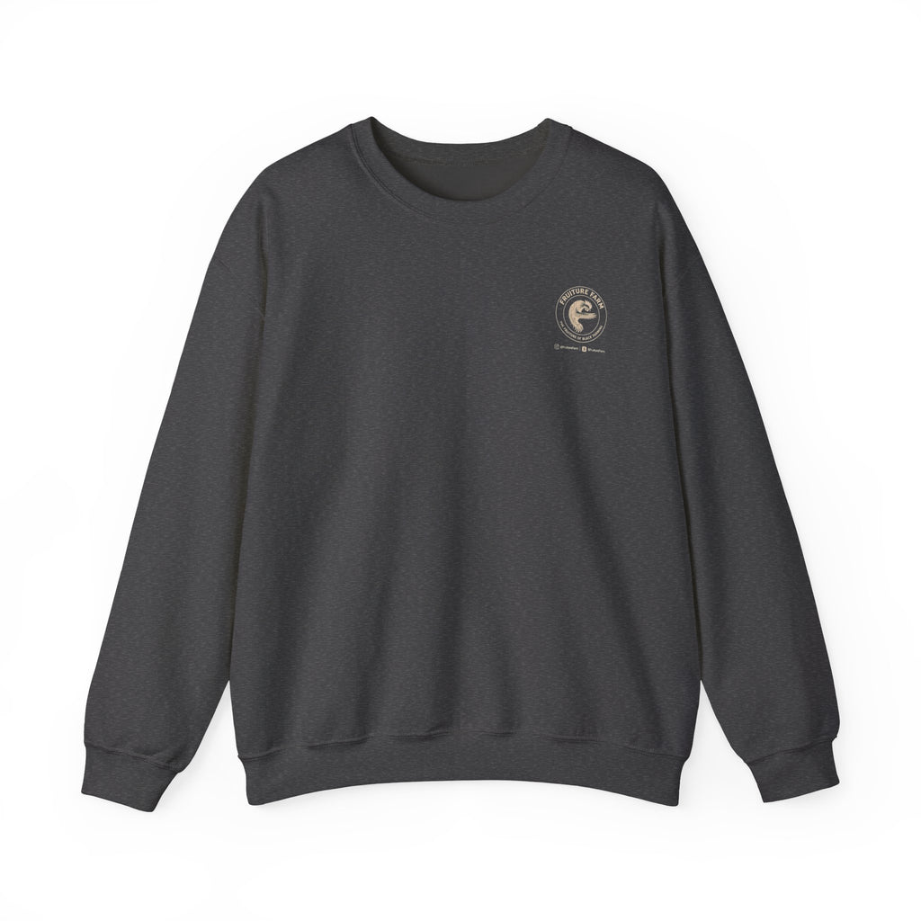 Fruiture Farm Crewneck Sweatshirt — "The Future of Black Farming" Logo Pullover