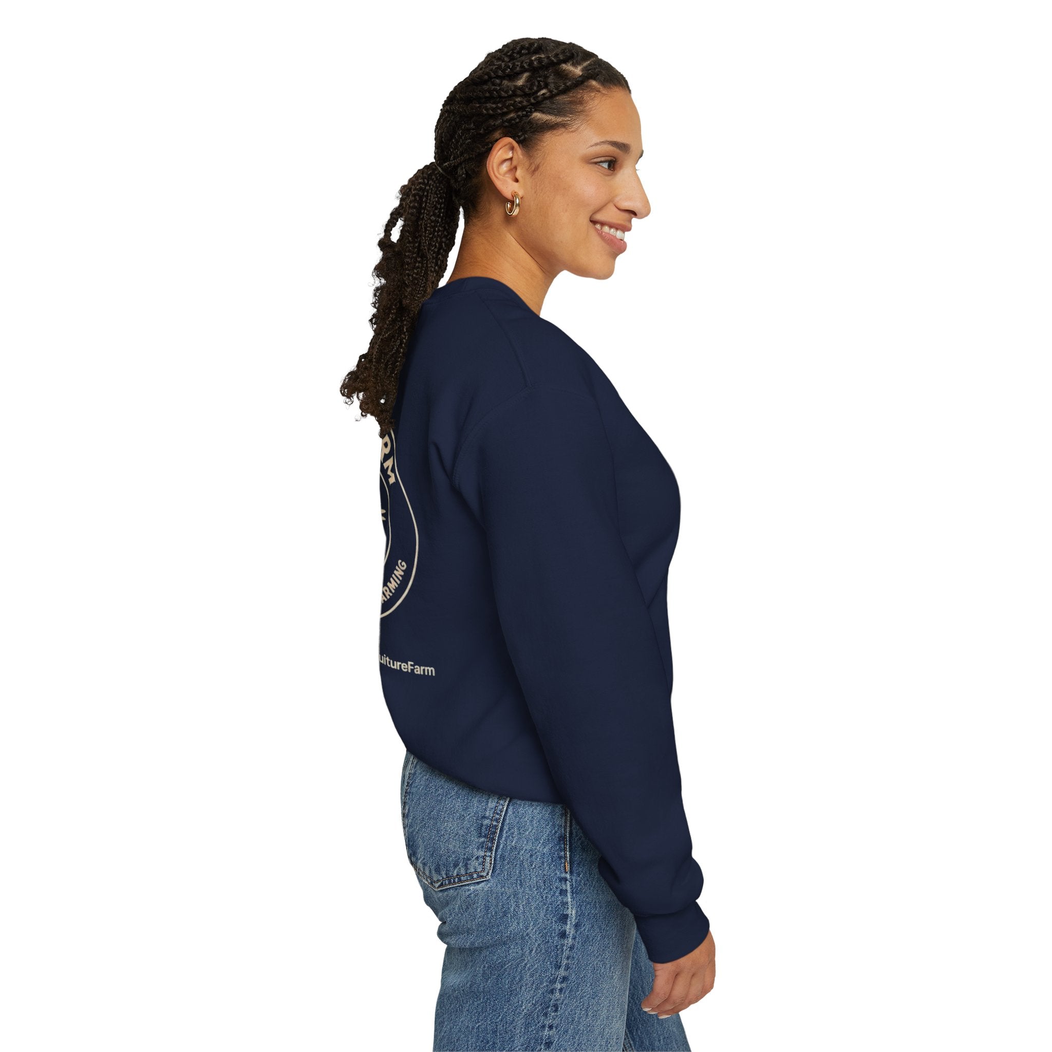 Fruiture Farm Crewneck Sweatshirt — "The Future of Black Farming" Logo Pullover