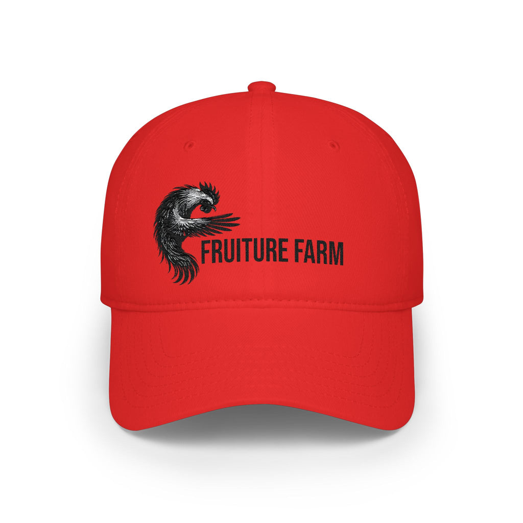 Low Profile Baseball Cap - Fruture Farm Logo Hat (Vintage Monster Emblem)