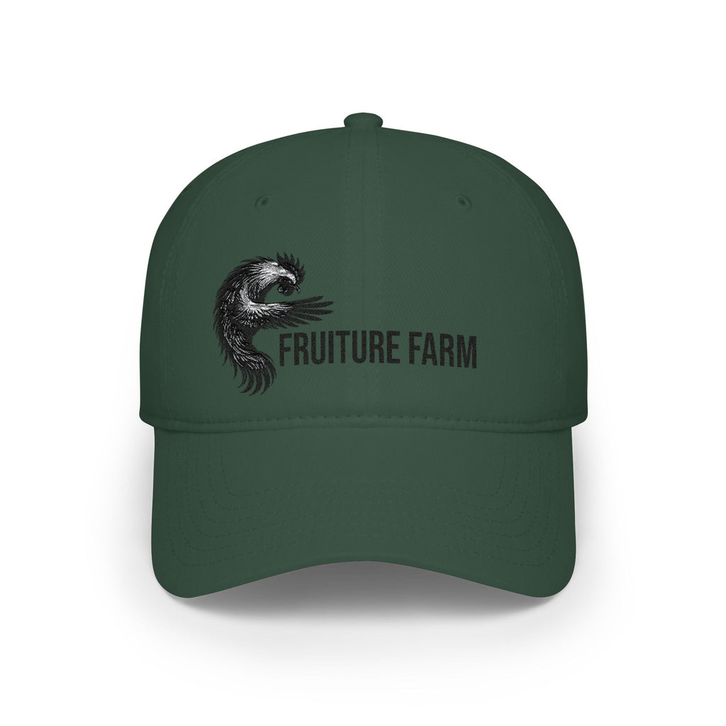 Low Profile Baseball Cap - Fruture Farm Logo Hat (Vintage Monster Emblem)