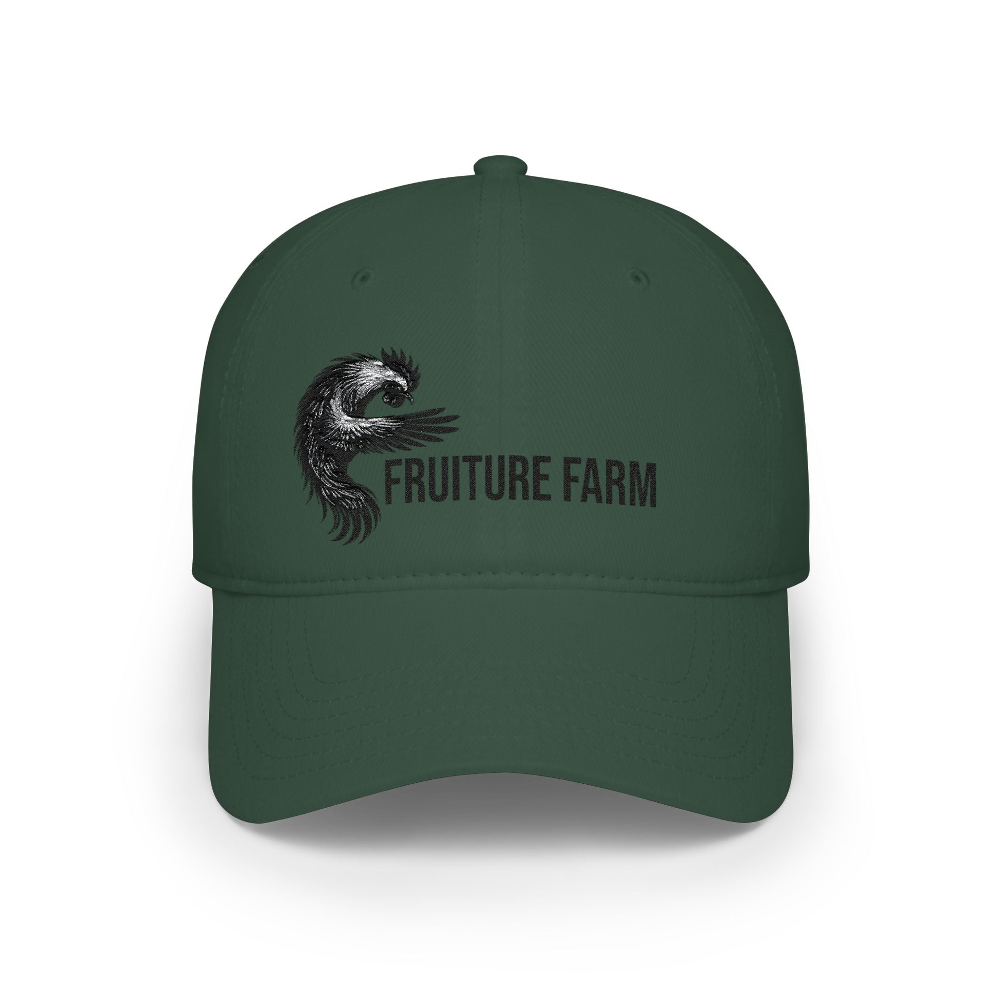 Low Profile Baseball Cap - Fruture Farm Logo Hat (Vintage Monster Emblem)