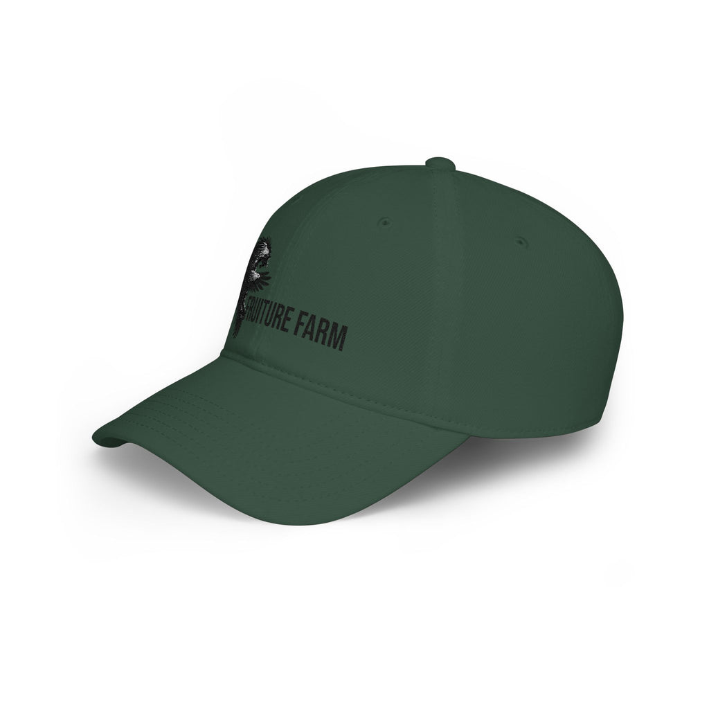 Low Profile Baseball Cap - Fruture Farm Logo Hat (Vintage Monster Emblem)