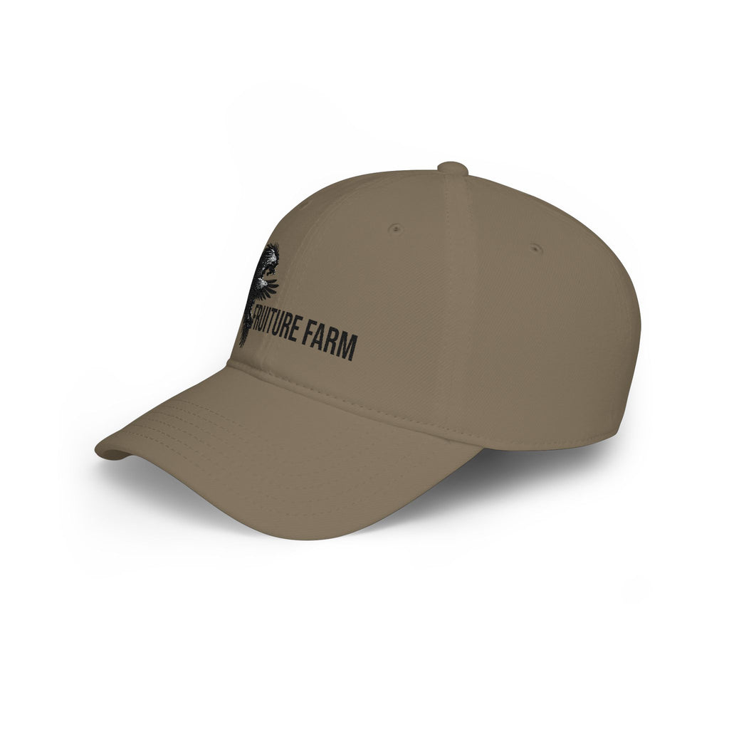Low Profile Baseball Cap - Fruture Farm Logo Hat (Vintage Monster Emblem)