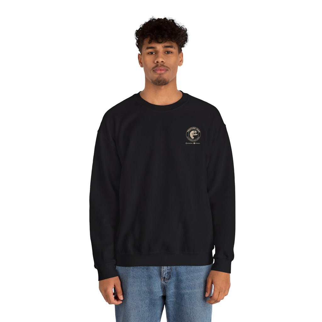 Fruiture Farm Crewneck Sweatshirt — "The Future of Black Farming" Logo Pullover