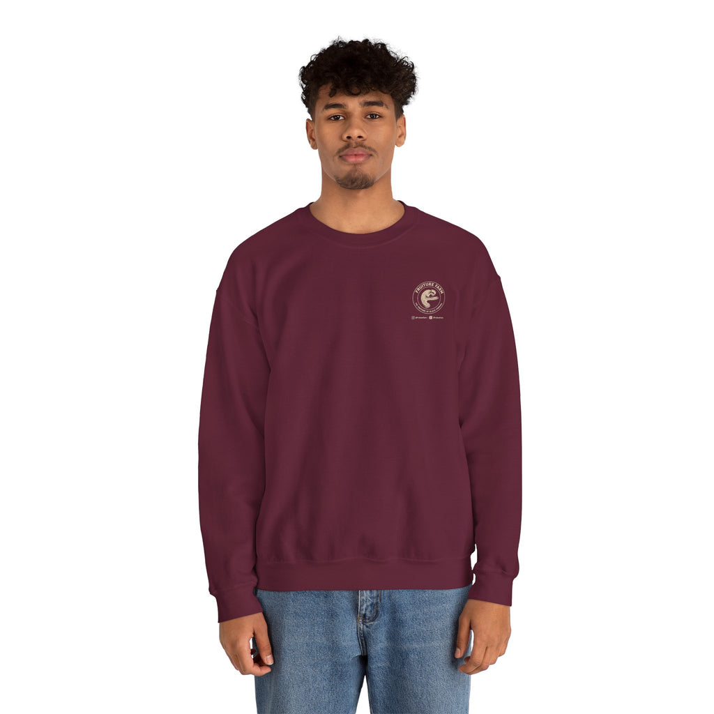 Fruiture Farm Crewneck Sweatshirt — "The Future of Black Farming" Logo Pullover