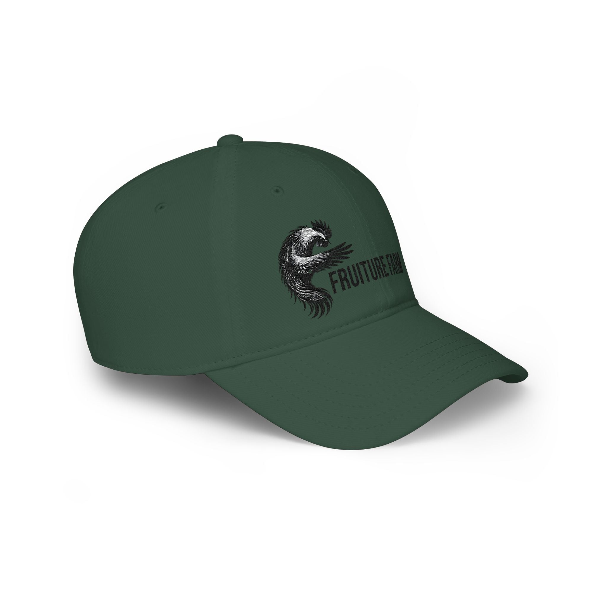 Low Profile Baseball Cap - Fruture Farm Logo Hat (Vintage Monster Emblem)