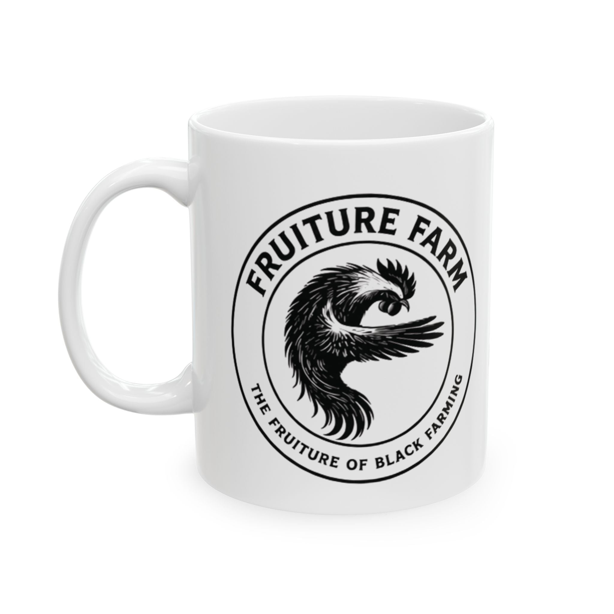 Ceramic Mug — Vintage Fruiture Farm Logo Coffee Cup (11oz, 15oz)