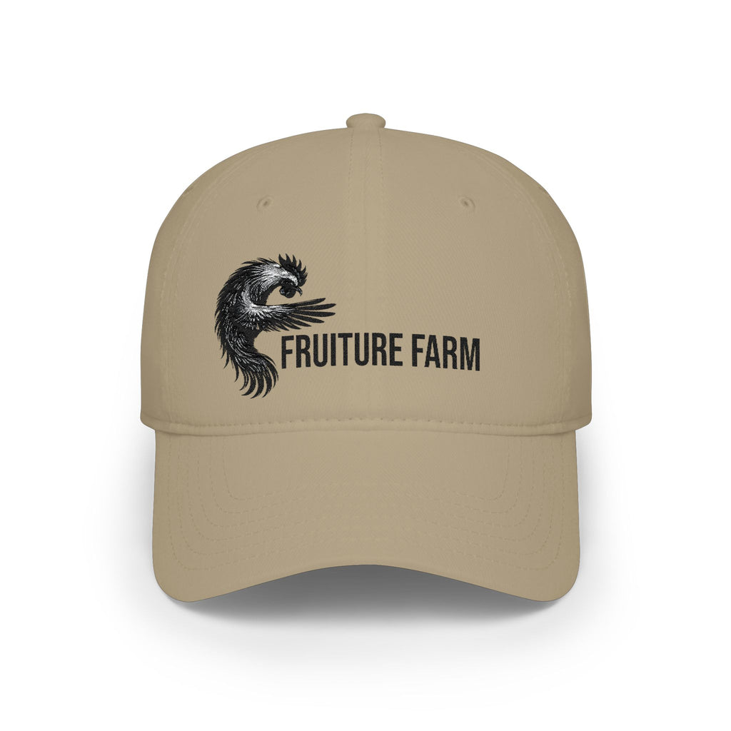 Low Profile Baseball Cap - Fruture Farm Logo Hat (Vintage Monster Emblem)