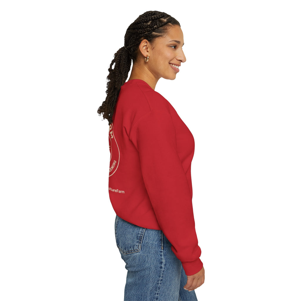 Fruiture Farm Crewneck Sweatshirt — "The Future of Black Farming" Logo Pullover
